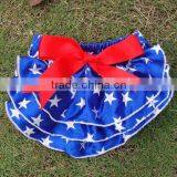 New Design Baby Diaper, Boutique Clothing Satin Baby Ruffle Bloomers, Wholesale Baby Ruffle Diaper Cover Bloomers