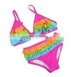 2pcs Sex Children Crochet Fasion Kids Girls Bikini Swimwear thumbnail-2