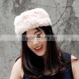 CX-E-29R Wholesale Fashion Women Hairband Mink Fur Scarves thumbnail-4