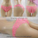 12 Colorful Sexy Transparent Full Lace Girls Bikini for Wholesale 3 Optional Sizes S M L Sexy Lace Bikini Panties thumbnail-2