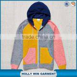 Zipper Ruglar Mens Fleece Hoodie From Karachi in Color Blocked