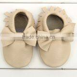 Fashion Newest Baby Shoes Knot Bow Toddler Shoes Nice Forest Green Baby Moccasins thumbnail-5