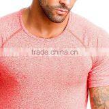 Raglan Sleeve Custom Printed Fitness Shirts , Gym Fitted t Shirt thumbnail-3