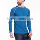 High Quality Men Seamless o Neck Black Long t Shirt thumbnail-1