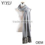 2016 OEM Custom-Made Women Cashmere Scarf Poncho Sweater With Hem Tassel thumbnail-1