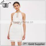 2017 Wholesale Top Design Crochet Trim Tight Mini Dress for Ladies thumbnail-1