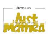 Pvc Confetti Party Decorations Wedding Alphabet "Just Married" At Random thumbnail-2