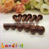 9mm Amigurumi Eyes Handmade Doll Plastic Solid Brown Eyes thumbnail-2
