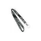 100% Polyester Customized Printed Woven Lanyard With Key Ring