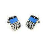 Man's Jewelry Stainless Steel Cufflinks In Blackberry Model White Color thumbnail-1