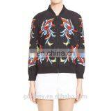 Embroidery Clothing Custom Bomber Jacket Woman thumbnail-2