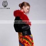 Charm Style Sheep Shearing Fur Jacket Wonderful Design Merino Sheep Fur Overcoat Ladies Winter Multicolor Fur And Leather Coat thumbnail-5