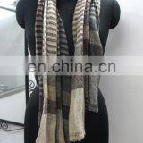 Pashmina Wool Shawls In Check 2016 thumbnail-3