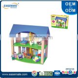 Cheap wholesale wooden doll house indoor playground