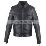 HMB-0407B LEATHER MOTORBIKE JACKETS MOTORCYCLE BIKER COATS