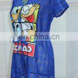 Print Picture's T-shirt New Lace Material Latest Tops for Girls thumbnail-4