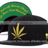 Snapbak caps - custom flat peak snapback baseball cap with custom embroiderered logos