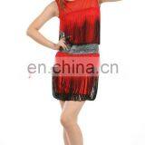 Hot Drill Professional Salsa Dress Costume With Shiny Waistband L-7035# thumbnail-3