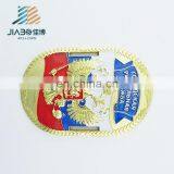 High Quality Russia Flag Badge Russia Metal Logo With Custom Design thumbnail-2