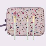 3pcs Matcha Color Practical Eyeshadow Brush Wool Hair Makeup Brush Set Portable OEM With Sack thumbnail-3
