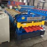 DIXIN Automatic High Speed Guide Post Cutting Glazed Tile Roof Sheet Tile Making Roll Forming Machine Price thumbnail-2