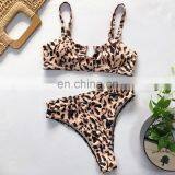 10 цветов сексуальный зелёный леопард, бикини с змеиным узором, однотонный купальник. Женский стиль купальников thumbnail-3