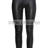 OEM Plus Size Clothing 2015 New Arrival Black Long Leather Pants for Women thumbnail-2