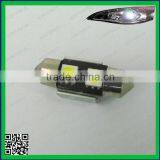 White 31mm 2-SMD-5630 Dome Festoon Cob Bulb For Door Map License Plate Light