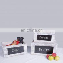 Wooden Crates With Blackboard Retail Display Storage Box Christmas Gift Hampers thumbnail-3