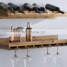 2 Piece 8 Bottle Wall Mounted Wine Rack Set thumbnail-3