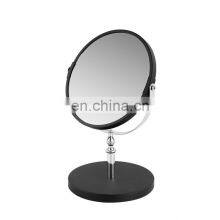 2022 Tabletop Makeup Mirror Cosmetic Desktop Standing Two Sides Mirror Beauty Make up Metal Mirror