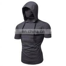 Best Selling Men Comfortable Half Sleeves Hoodies Collection Customized Design In Different Colors Available In Cheap Prices thumbnail-5