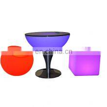 Color Changing Stool Disco Lighting/led Luminous Remote Control Furniture Bar LED Stools Round Cylinder Table