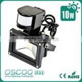 ies file led floodlight 30w pir sensor floodlight black color