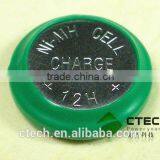 Nimh 12H 15mah Button Cell 1.2V Rechargeable Battery