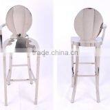 New Classic Stainless Steel Bar Chair thumbnail-2