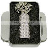 8GB Crystal Lipstick Case Jewelry USB Stick Flash Memory Pen Drive thumbnail-3