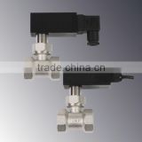 Hermetic separation of electrical and hydraulic components paddle flow switch