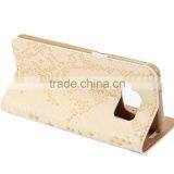 Premium PU Leather Snake Skin Pattern Card Pockets Case With Magnetic Flip Stand for Samsung S7 Edge, 5.5 Inch thumbnail-5