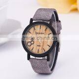 M020-1 Simulation Wooden Men Watches Wood Color Leather Strap Watch Antique Wrist Watches Clock Men Relojes Hombre thumbnail-2