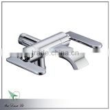 Dual handle in wall brass garden tap S024