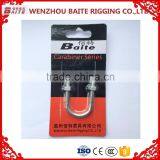 China Supplier For Sale Steel Zinc Plated 316 304 U-Bolt With Nut Hardware Carabiner Rigging Screw Galvan thumbnail-2
