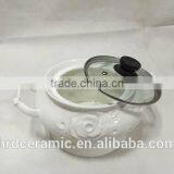 China Manufacturer Stocked Small Ceramic Porcelain Soup Tureen thumbnail-3
