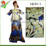 Guangzhou Clothing African Women Wear Bazin Riche Dress Fashion Lady Maxi Dress Clothing thumbnail-1