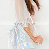 Fashion Laser Drawstring Bag Waterproof Drawstring Backpack Bag Quality Choice thumbnail-2