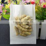 Custom Made Clear Food Grade Three Side Sealed White Paper Bag for Grocery Food Wholesale thumbnail-1