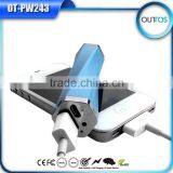 Fashinable Strong Led Torch Light Portable Power Bank 2000mah 2200mah 2600mah