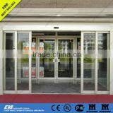 Automatic telescopic sliding door, tempered glass, CE certificate