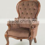 Button design luxury style comfortable high back armchair /Cheaper armchair(CH-295)