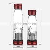 Crystal Glass Rider Glass With Cover Seal Creative Portable Car Cup of Hot Tea Cup thumbnail-1